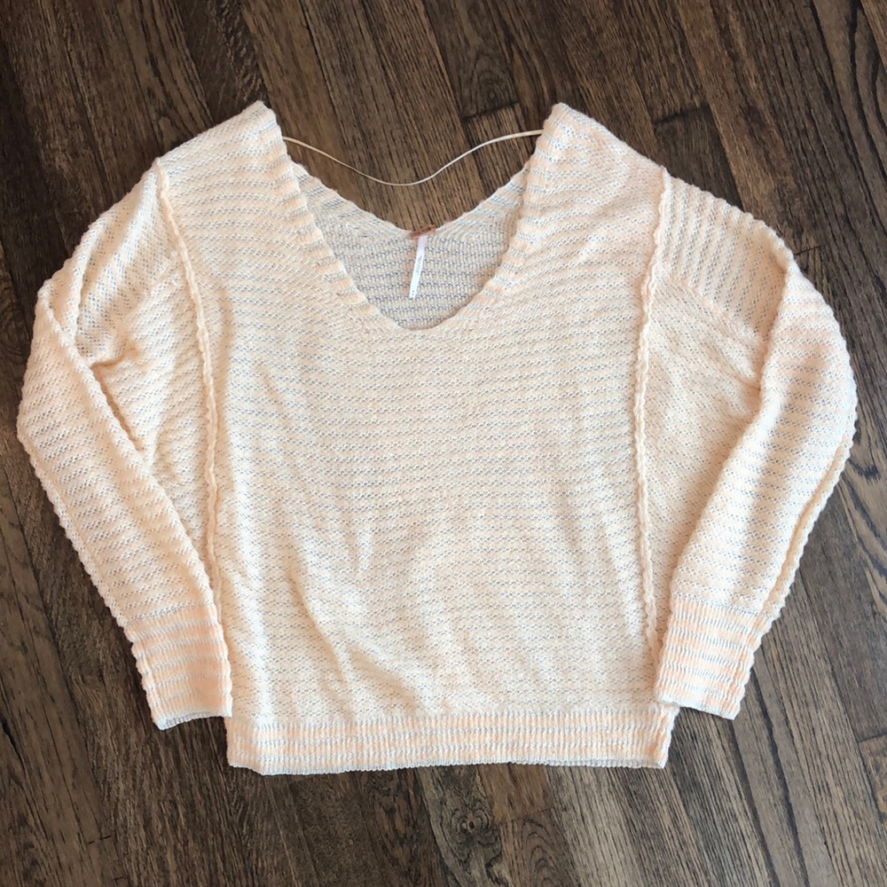 Free People Oversized Striped Sweater